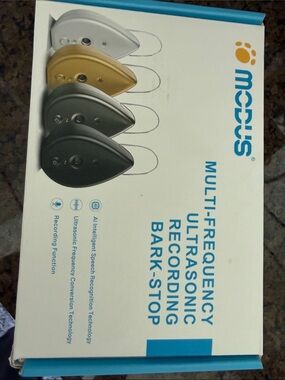 Modus Multi-Frequency Ultrasonic Bark-Stop Device - White/Gold/Gray/Black
